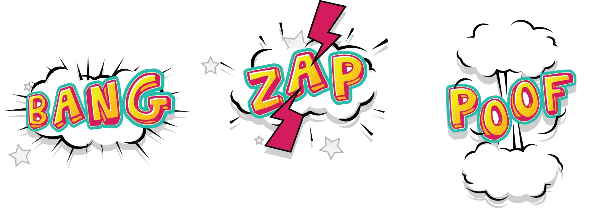 Bang!, Zap!, Poof! - Onomatopeyas